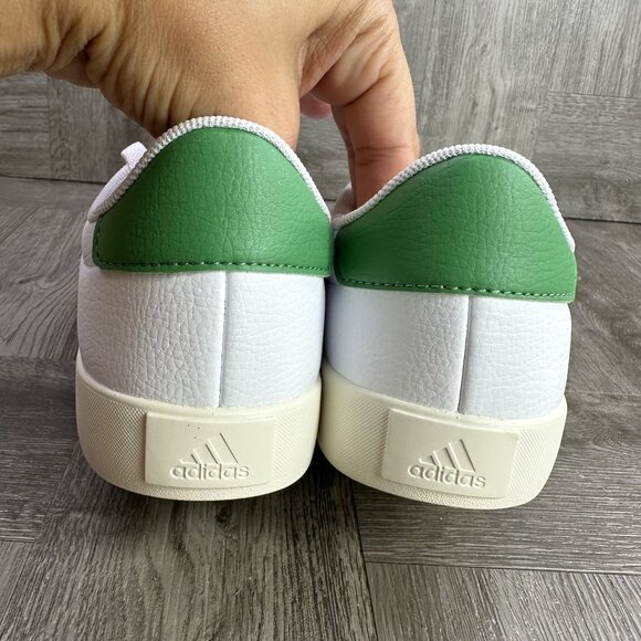 Adidas VL Court 3.0 Women's size 8 White Green Casual Shoes ID9069 - Picture 6 of 8